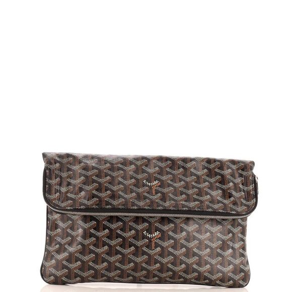 Goyard Handbags - Goyard Saint Marie Clutch Coated Canvas Black